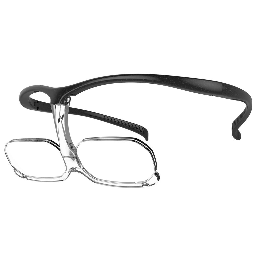CHARMANT Eyeglass Magnifier for Seeing Near and Far Objects Simultaneously, No Need To Take It Off, Can Be Worn Over Eyeglasses (Includes Two