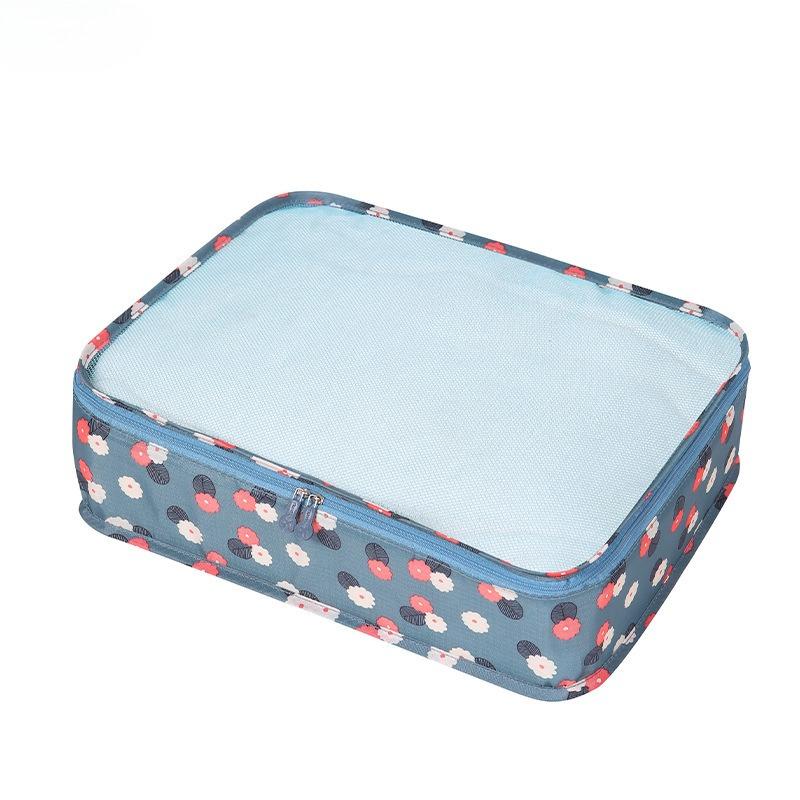 Travel storage bags, luggage organizer bags, bra and clothing organizer bags - Large capacity, visible mesh storage bags. синий