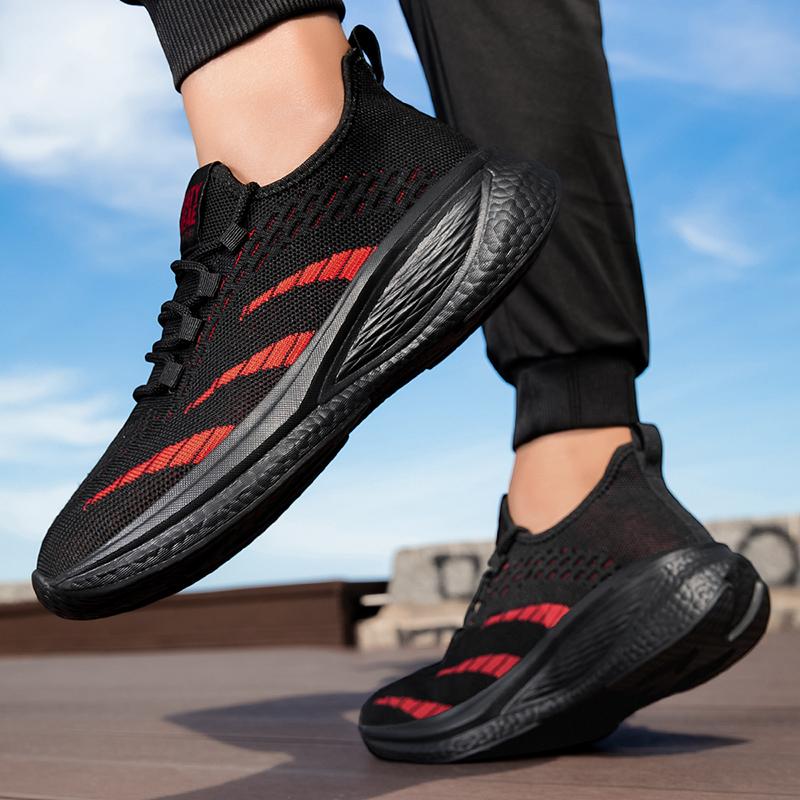 Fashion 2025 New Men's Running Shoes - Lightweight Breathable, Anti Slip, Shock-absorbing Sole Outdoor Sports Shoes for Tennis Training