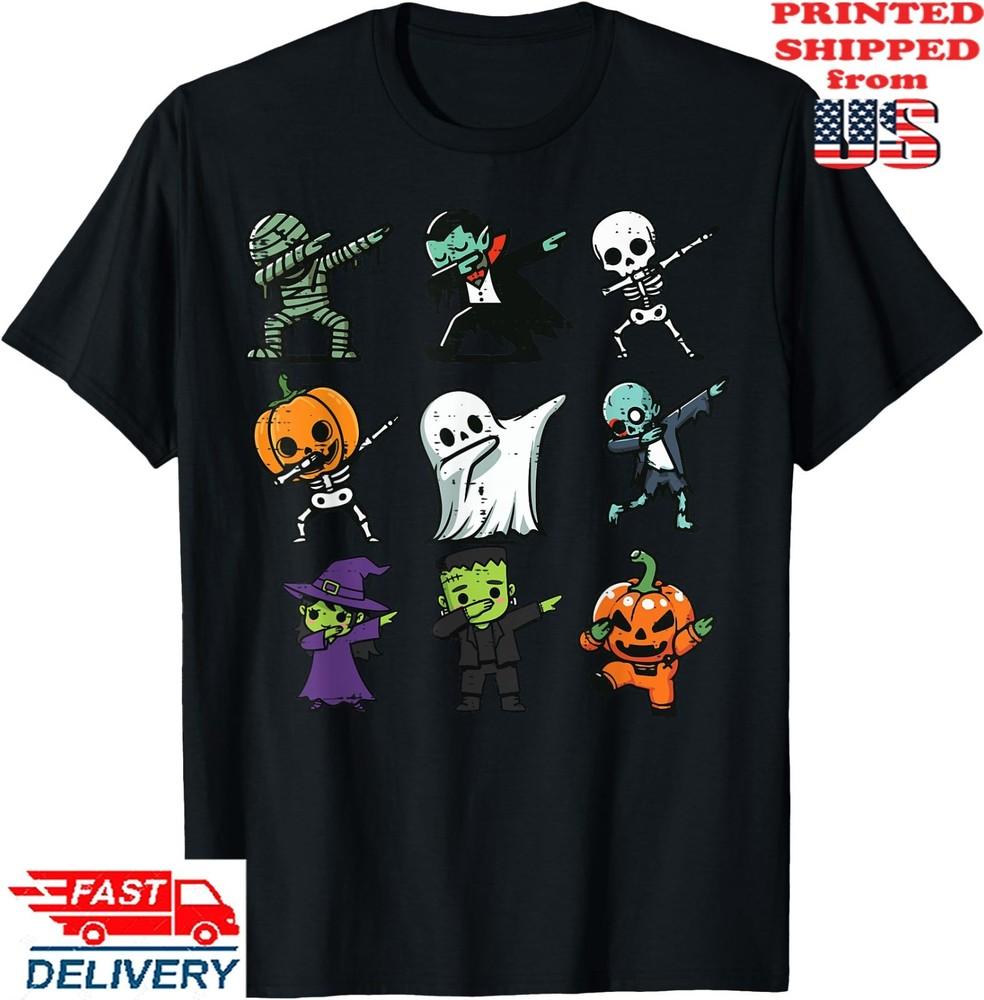 

Halloween Ghost Pumpkin Skeleton Dab Costume T-Shirt, Unisex Tee Unisex T-Shirt XXXL