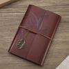 A6 Vintage Travelers Binder Notebook Blank Kraft Diary Faux Leather Loose Leaf Notepad Journal Sketchbook Office Supplies