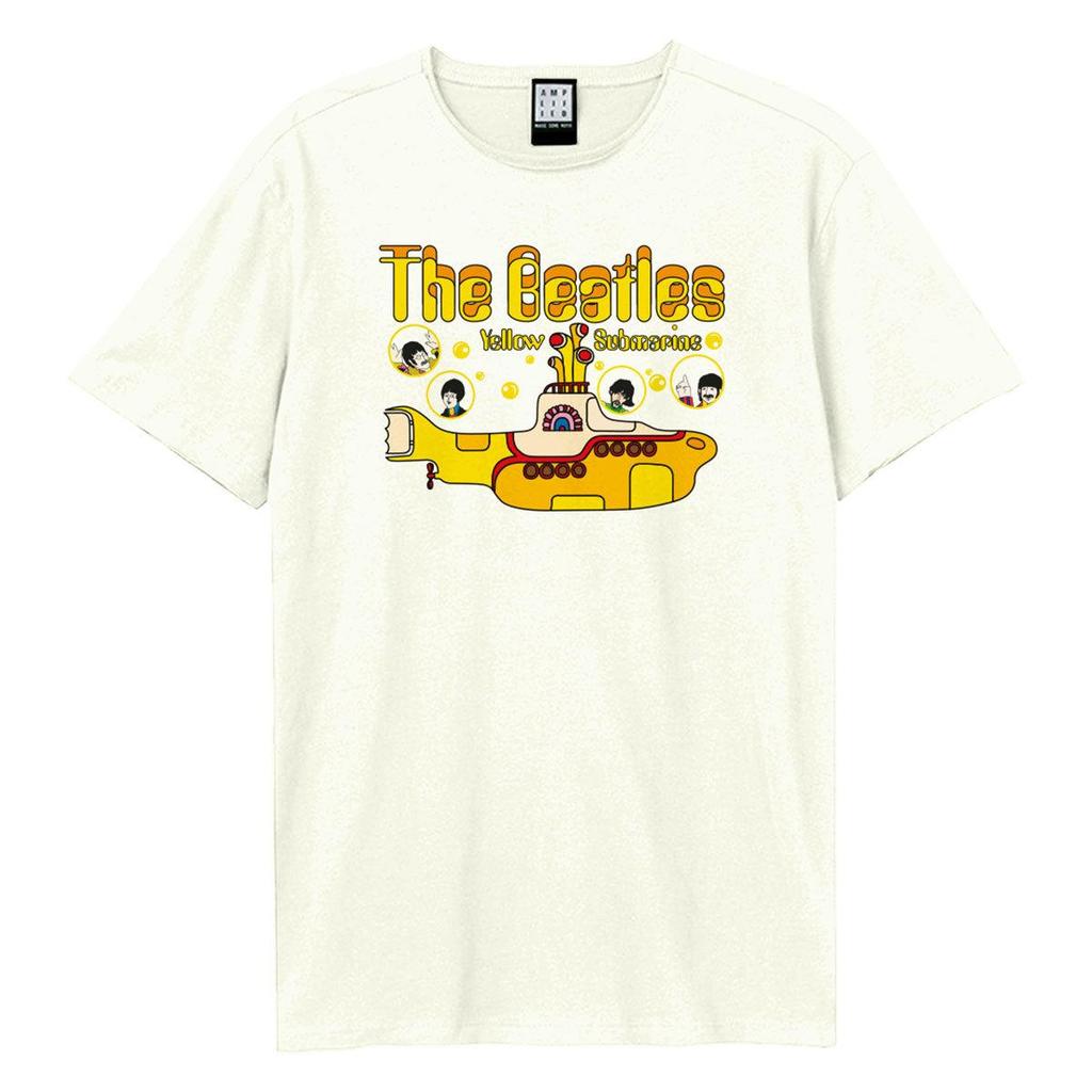 Amplified Unisex Adult Yellow Submarine Bubbles The Beatles T-Shirt