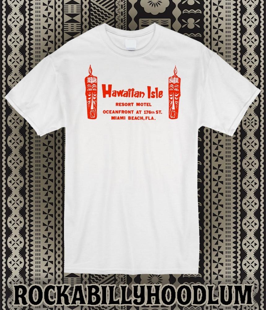 Retro Tiki Art Tee T Shirt Bar Mug Restaurant Hawaiian Isle Miami Beach FL Unisex T-Shirt