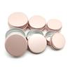 10Pcs Empty Rose Gold Aluminum Tin Cans Screw Top 10g 15g  30g  Candle Spice Tins Cans with Screw Lid Metal Containers