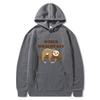 New World Wildlife Day hoodie sleeping bear print sweatshirt sweater autumn and winter velvet
