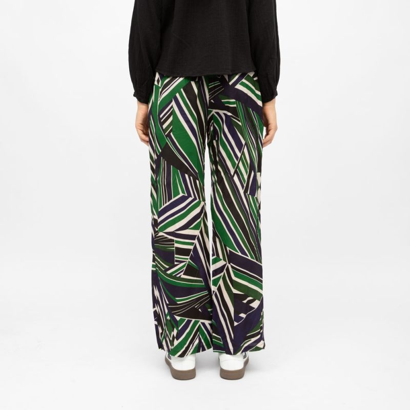 Pantalon avec cordon regular à motif graphique prisco Femme LA PETITE ETOILE