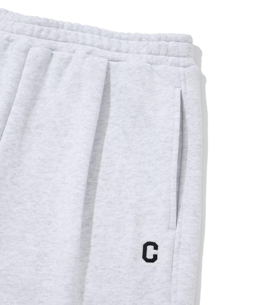 COVERNAT C Logo Sweat Wide Pants Heather Grey