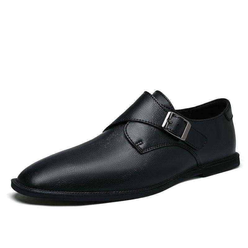 Fashion Genuine Leather Men's Casual Shoes Business Formal Leather Oxfords Shoes Male Wedding Party Derby Shoe Office Gentleman Flats