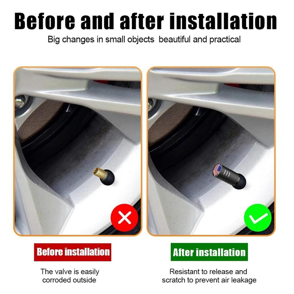 Tire Valve Stem Cap, Tire Valve Cap Set | Tire Valve Stem Caps 4