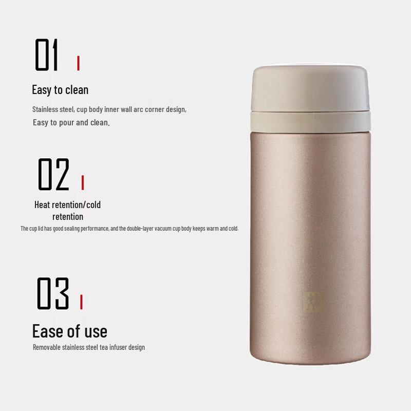 Zwilling Premium Stainless Steel Vacuum Tea Infuser Mug
