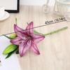 Artificial Lily Flower Real Looking 3D Printing Artificial Flowers Fake Flowers Flores for Wedding Home Garden Ornaments