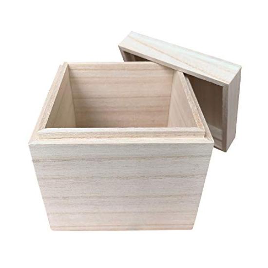 Aufbewahrungsbox aus Paulowniaholz, (100 mm)