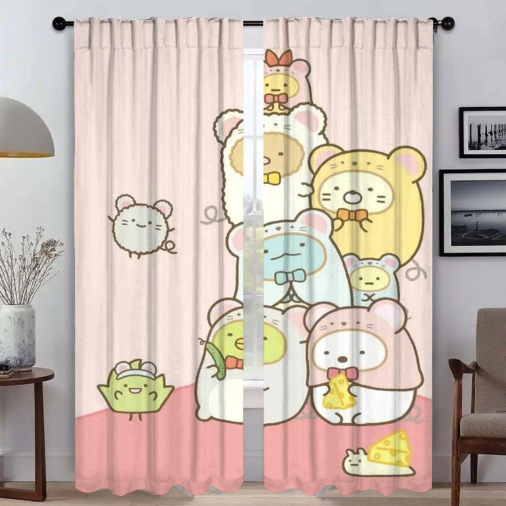 Modern Living Room Curtains for Camera Sumikkos Gurashis Blackout Curtain Halloween Decoration Partition Home Interior Curtains