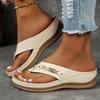 Damen Sandalen mit offener Spitze, bequeme Sommer-/Strand-Hausschuhe