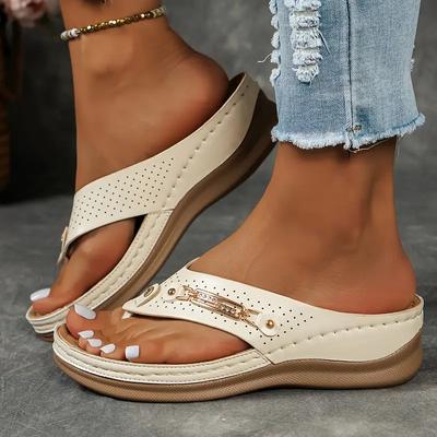 Women's Open Toe Slide Sandals Summer Comfort Beach Slippers