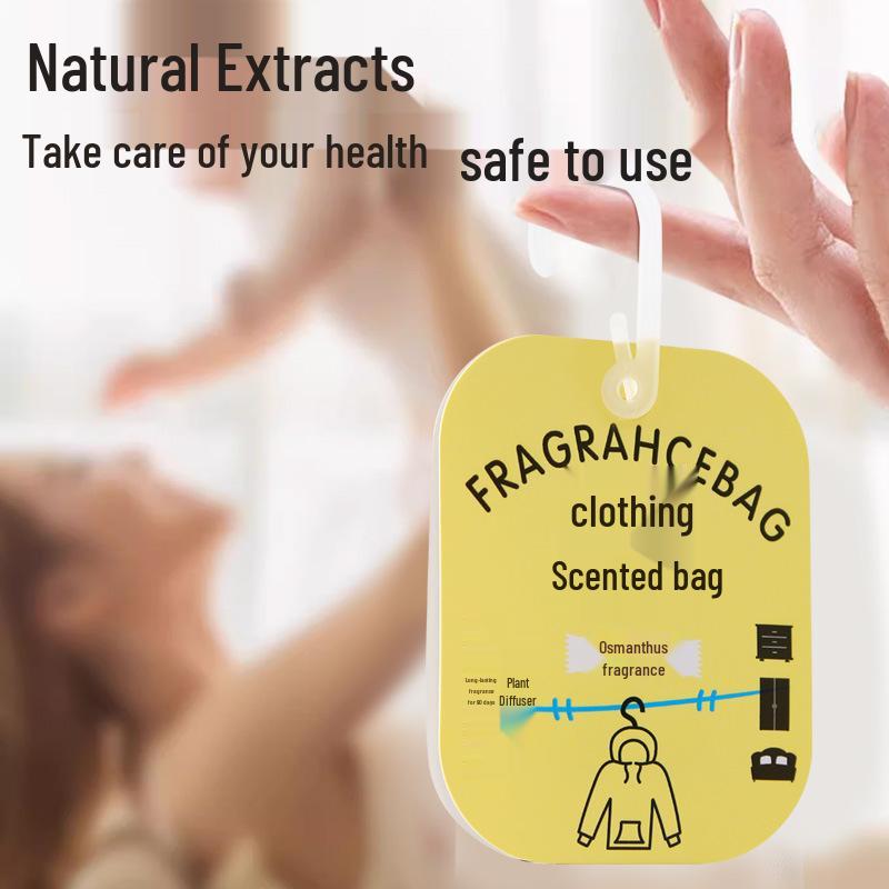 5 Wardrobe Scented Sachets - Long-lasting Deodorizing Bags for Clothes