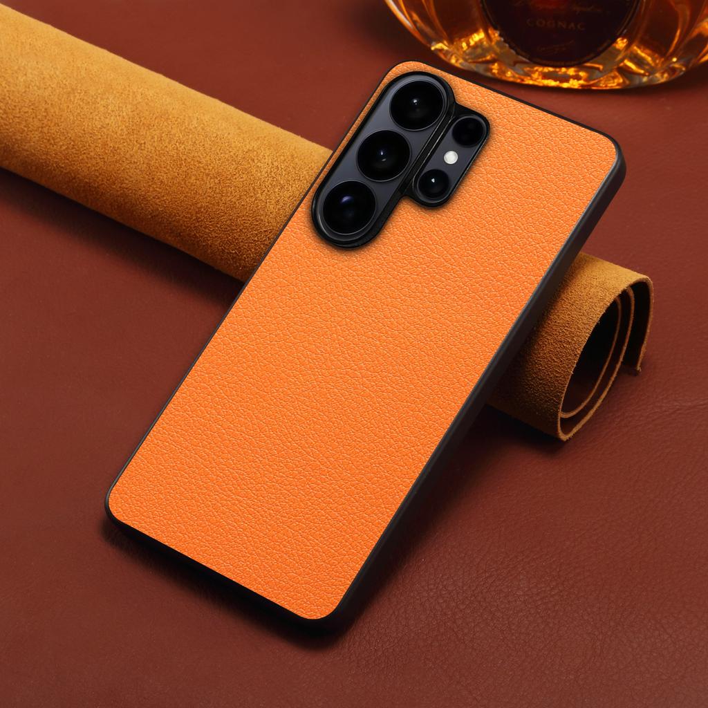 EUCAGR For Samsung Galaxy S26 Ultra PU Leather Phone Back Case Cover for Samsung Galaxy S26/S26 Plus Shockproof Bumper Coque
