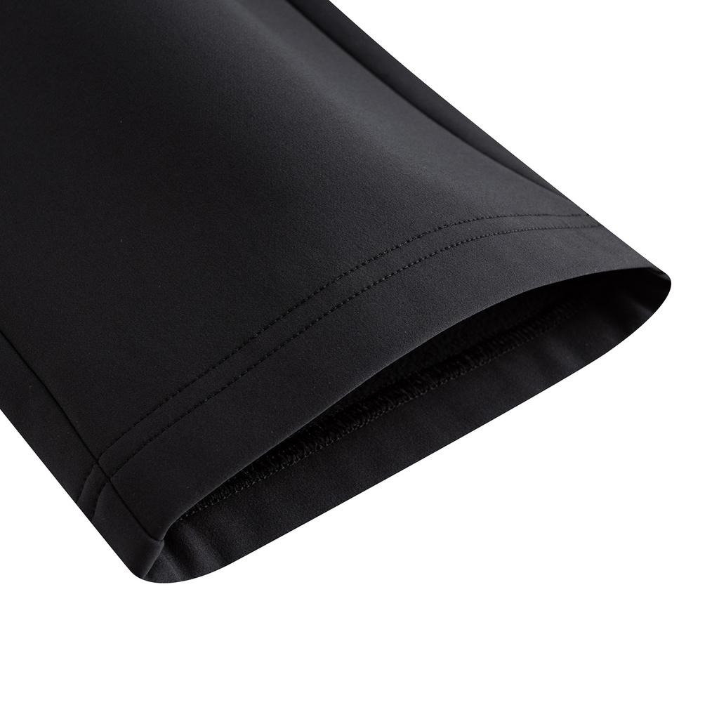 Anta Training Series Mens Woven Sports Long Pants Winter Outdoor Fleece Casual Pants Men Bottoms Basic-Black 952547514N-6
