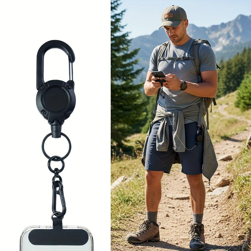 Retractable Mobile Phone Lanyard Heavy Duty Multi-functional Buckle ID Buckle Mobile Phone Buckle Versatile Lanyard & Wrist Strap for Daily Use