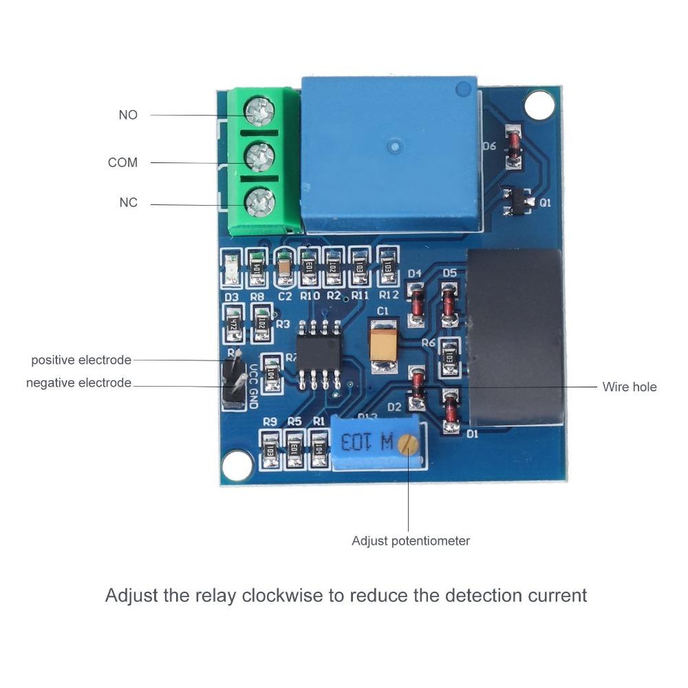 Switch Output Current Detection Sensor 12V Overcurrent Protection Switch  Current Monitoring