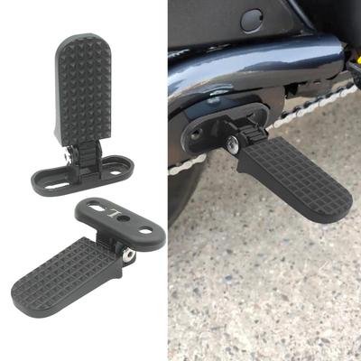 2 Peças Pedais de Pé Dobráveis para Bicicleta Dobrável Banco Traseiro para Bicicleta Robusto Fácil Instalação