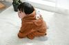 Fluffy Bear Kigurumi Costume, Santa Cosplay, Winter Wear, Unisex, Kids, Baby, Hooded Coverall/Romper, Apr1004 (110cm, Beige)