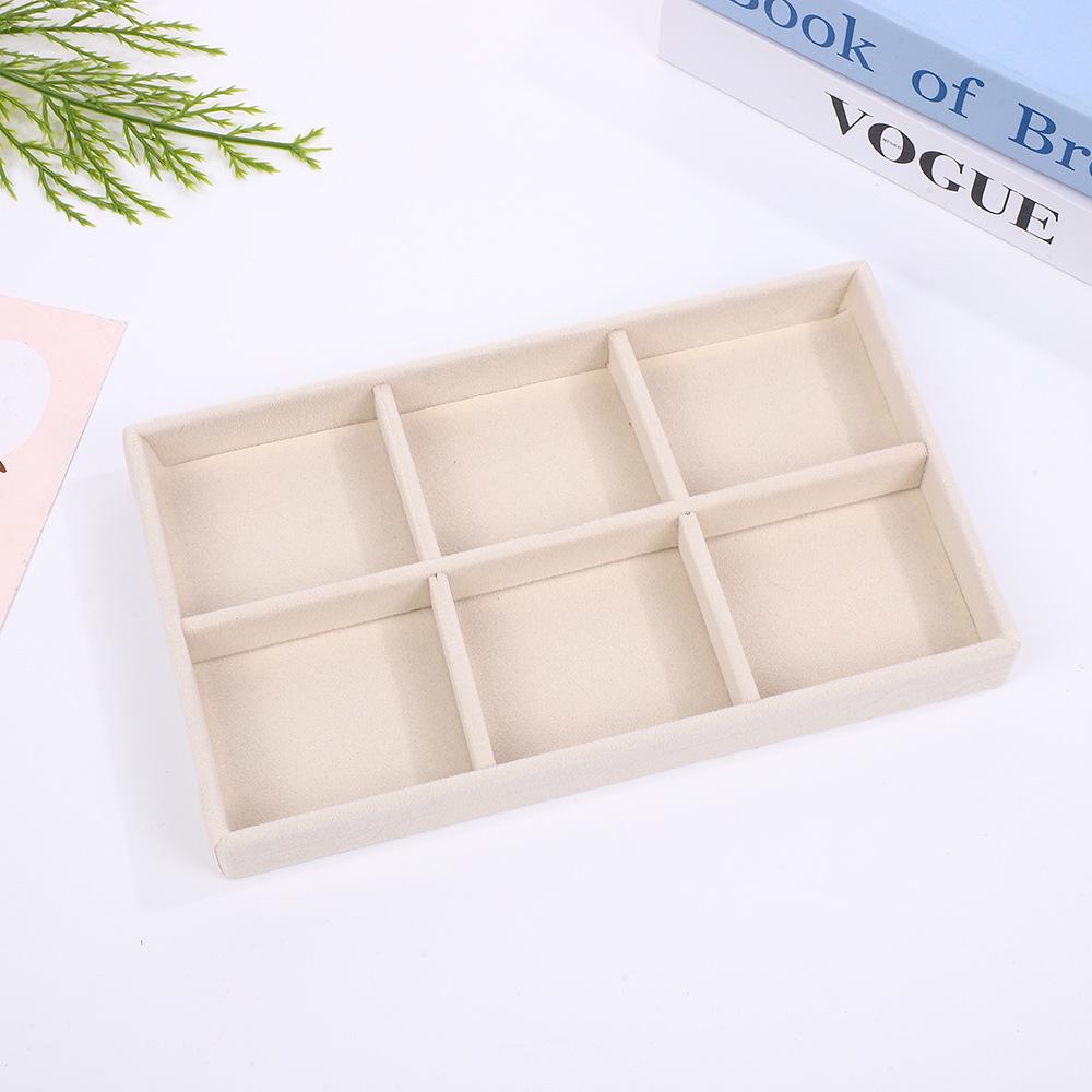 Velvet Jewelry Box – Ring and Earring Tray with Bracelet Compartment