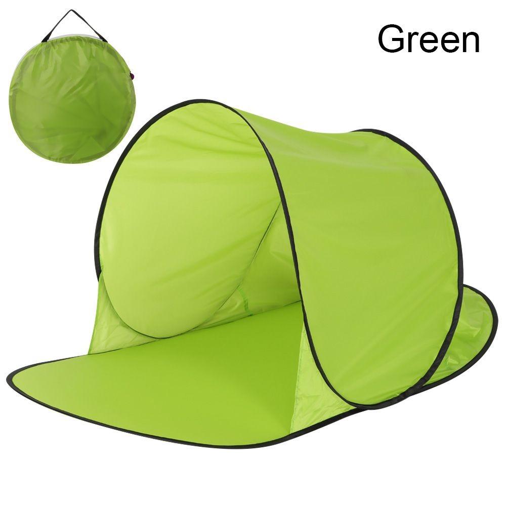 

Pop Up Beach Tent Shade Sun Shelter UV Protection Camping Tent Portable зелёный