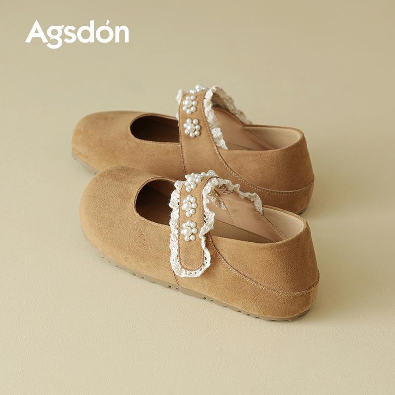 Augustus Denboken single shoes women's 2025 new autumn platform French shallow mouth retro soft sole Mary Jane women's shoes