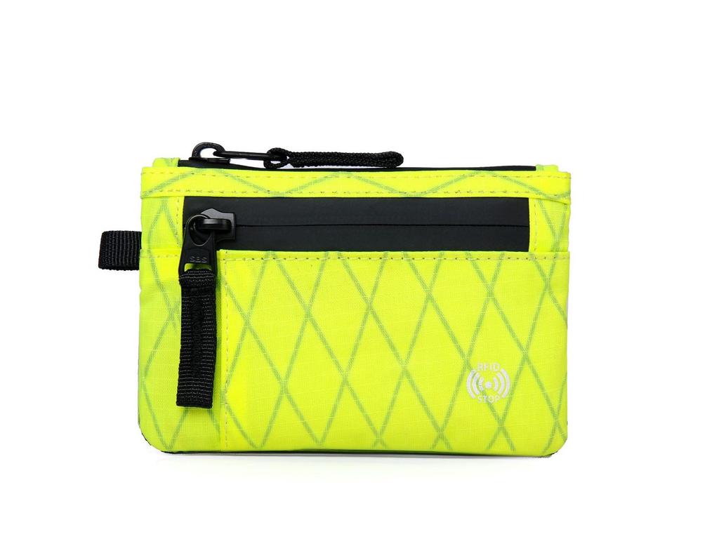 RFID Coin Purse Anti-Theft Card Holder X-Pac Mini Travel Wallet with Keychain