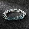 Diamond Elastic Bracelet 2mm Single Row Color Rhinestone Bracelet Women's Bracelet Women's Grab Chain Full Diamond Jewelry