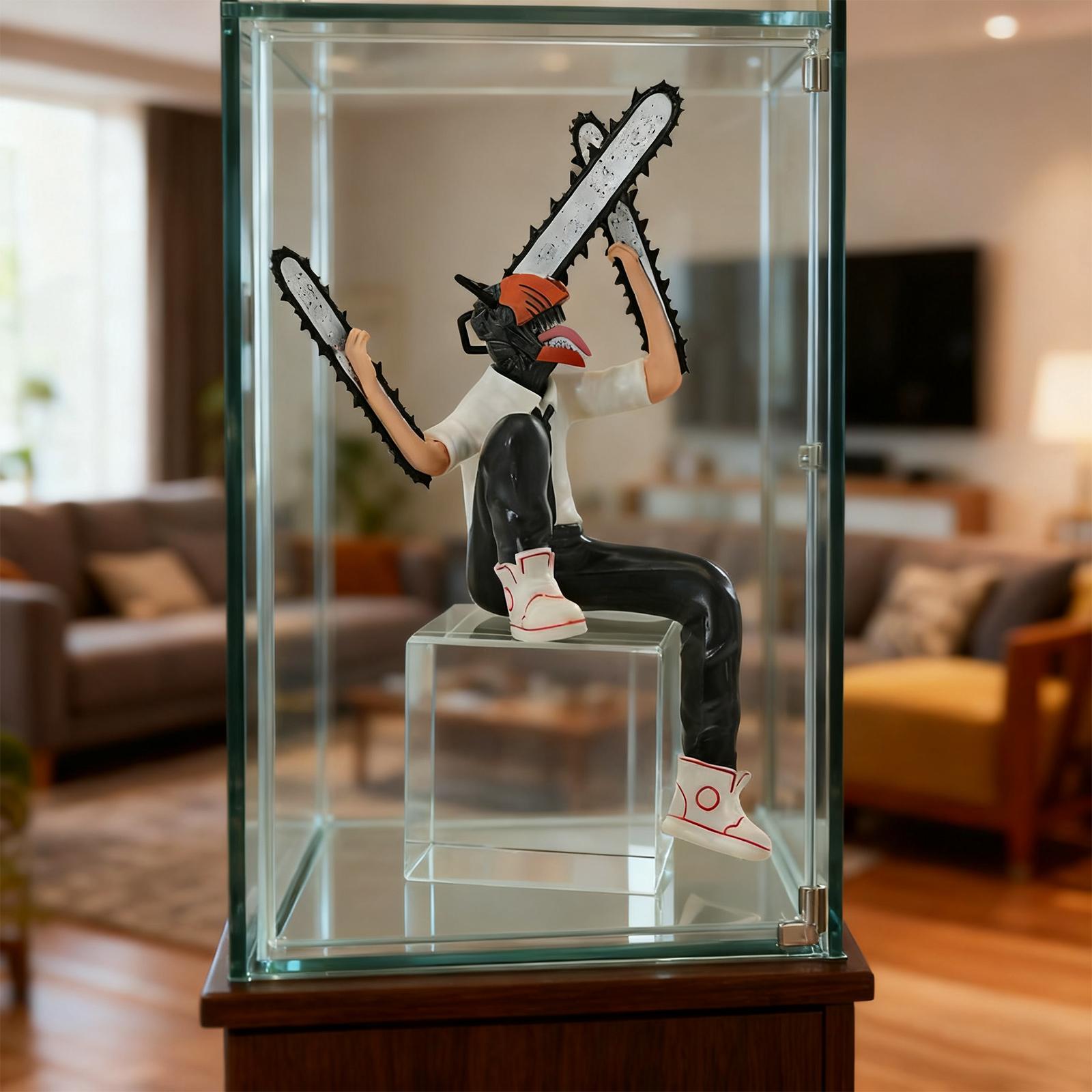 

Scene Roaring Pochita Car Desk Ornament Hand Figure Model Toy One Size шафрановый