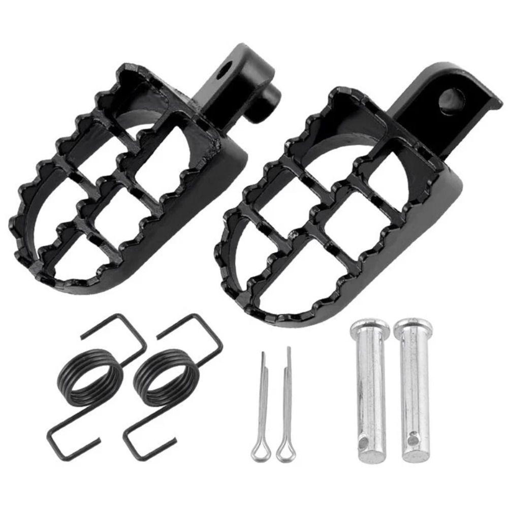 Iron Material Motorcycle Pedals Springs Bolts Dirt Bike Footrest Motorcycle Foot Pegs  Motorbike