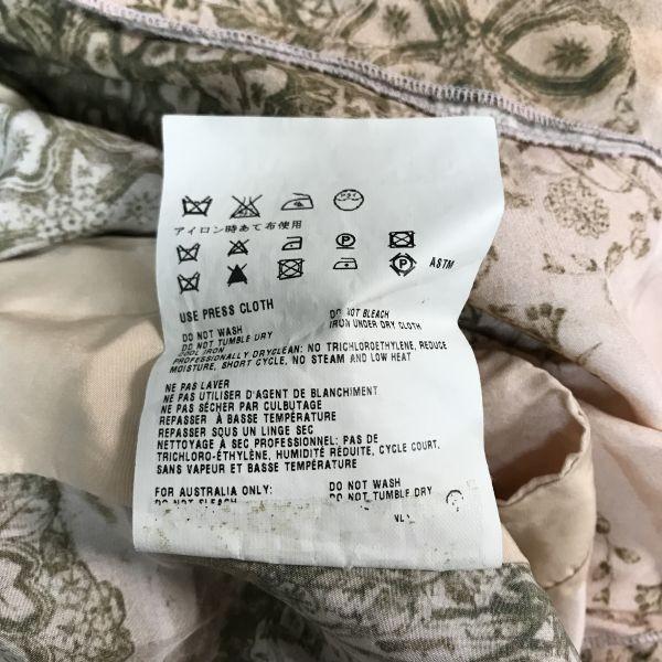 MIUMIU Ärmelloses knielanges Kleid 40 L Beige Botanischer Aufdruck Prada Japan Autorisierte Kleider Oberteile Hemden(GEBRAUCHT)