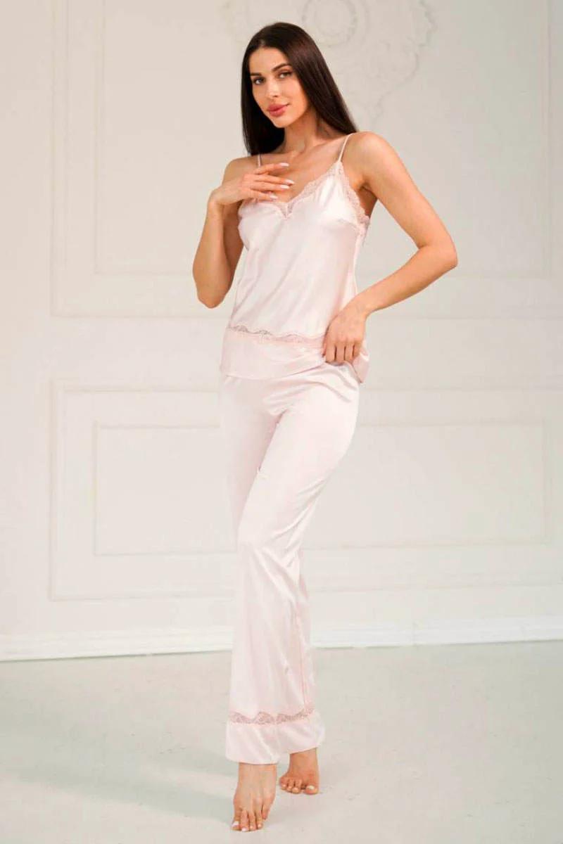 

комплект: блуза та штани Komilfo (93752) 42(S) рожевий