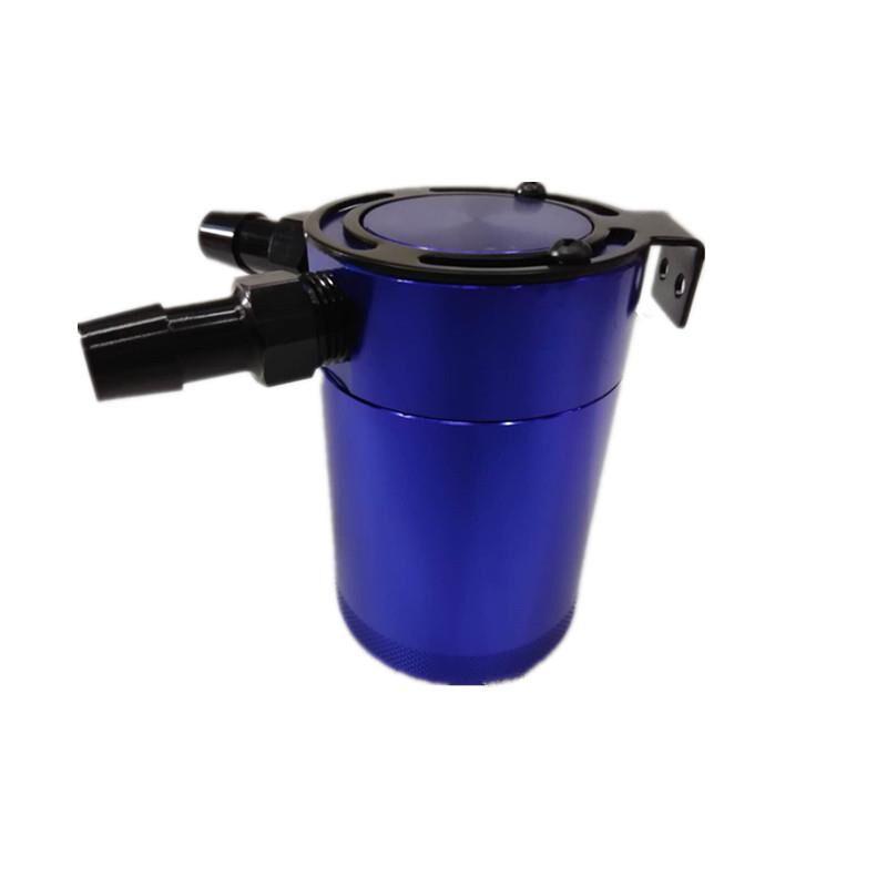 SPSLD Durable Racing Baffled 2-Port Oil Catch Can Tank Auto Vehicle Replacement Air-Oil Separator Waste Gas Oil Recover Pot