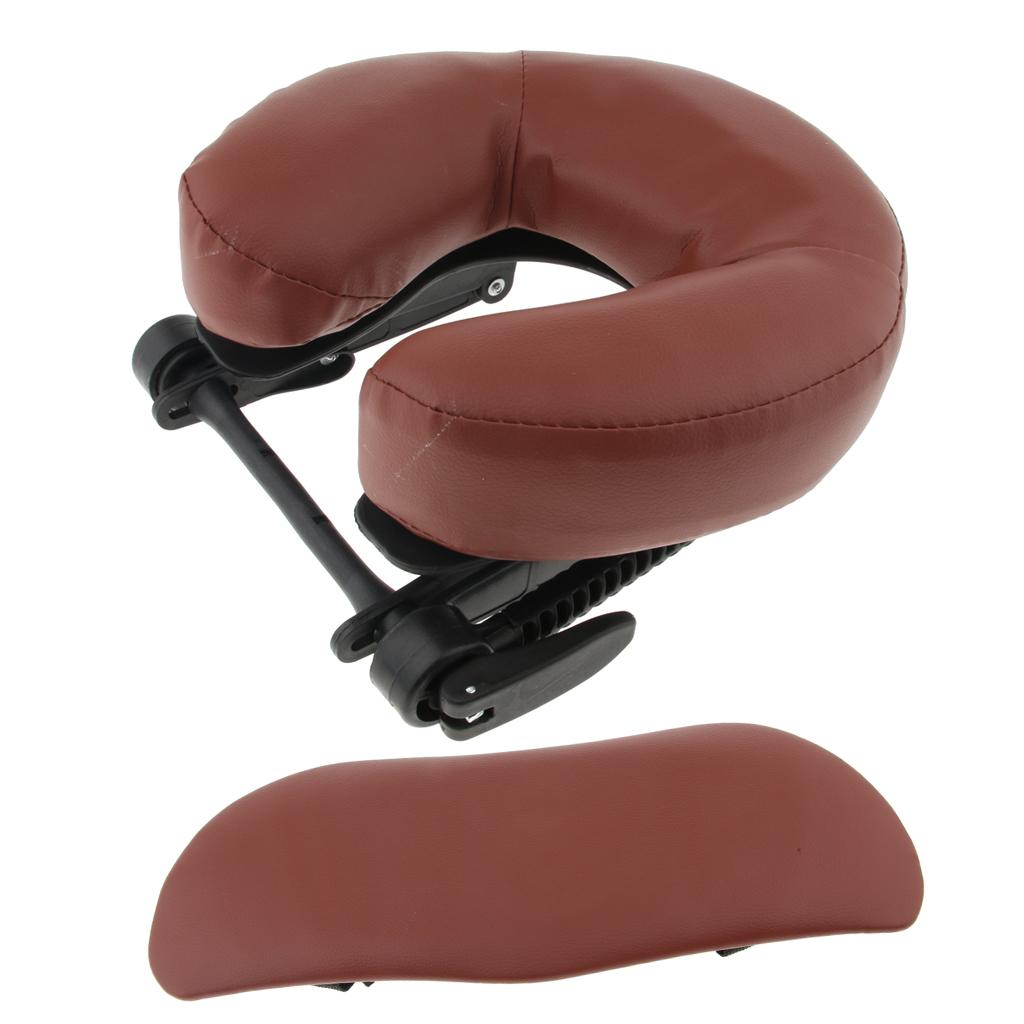 Foam PU Massage Table Pillow Face Down Cradle Cushion Neck Headrest for SPA Bed Portable Accessory