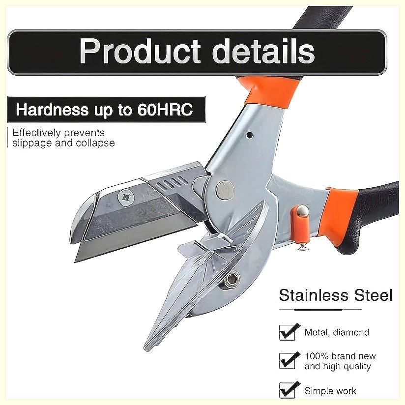 45-135 Degree Adjustable Miter Cutter – Multi-Angle Scissors for Plastic, PVC, Molding Trim, Wall Panels