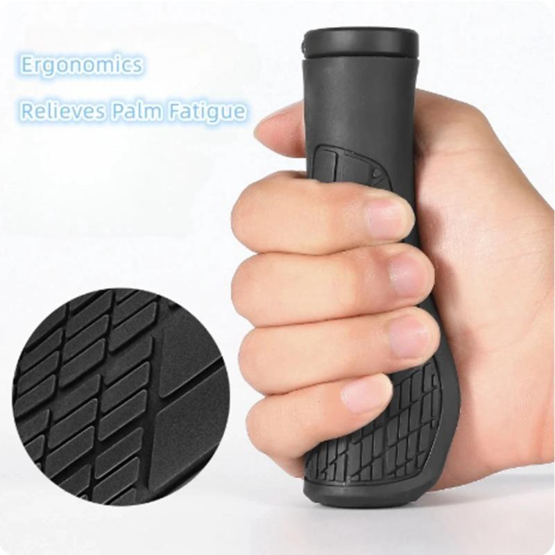 1 pair MTB Bicycle Grips Shockproof Bike Handlebar Cover Anti-Slip Lockable Grips Ergonomic Cycling Rubber Ball Handle Grips