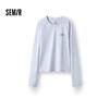 Semir Women's Slim Fit Quick-Dry Printed Raglan Long Sleeve Tee