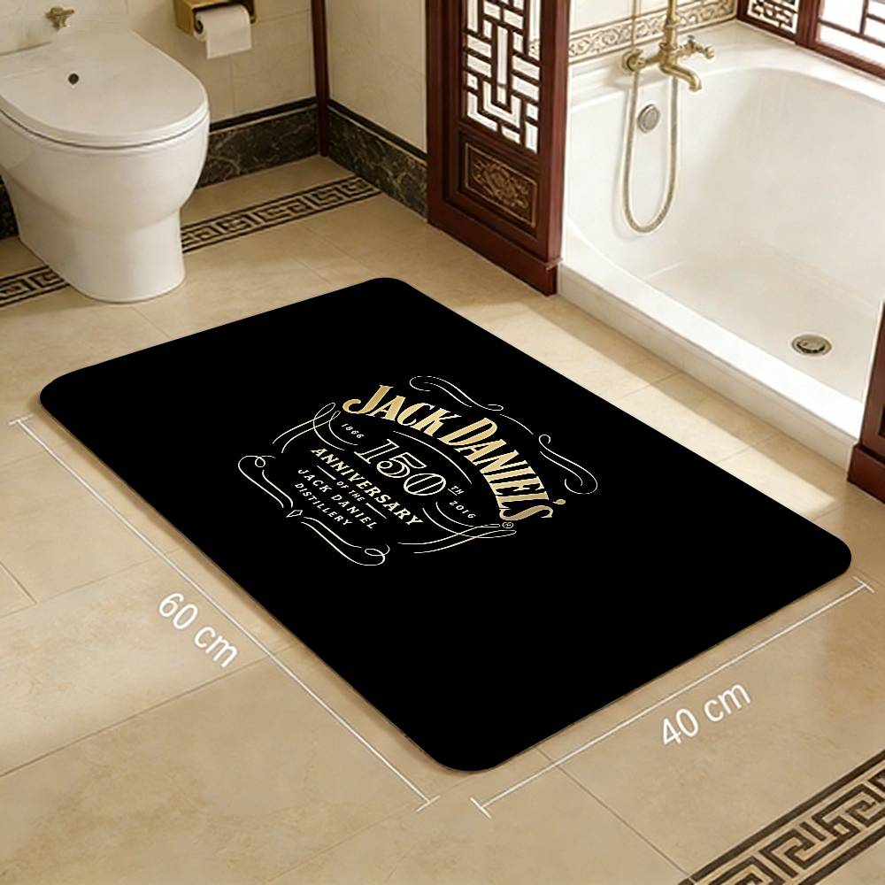 Tappeto da corridoio lavabile antiscivolo con motivo Jack-Daniels Whisky Tappeto per area divani e poltrone del soggiorno Tappetino per ingresso cucina Tappeto da area