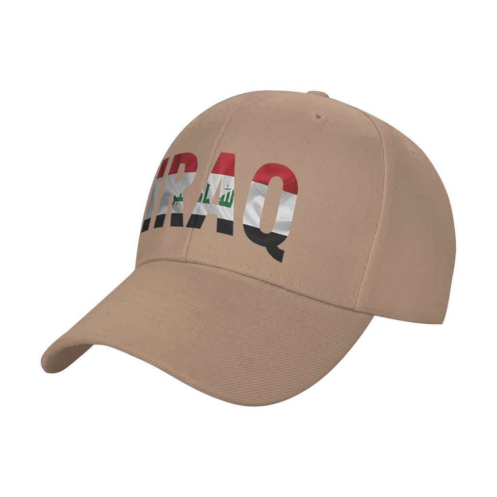 Iraq Flag Iraqi Baseball Cap Hiking Fishing Sun Visor Trucker Hat Women Unisex Streetwear Custom DIY Baseball Caps