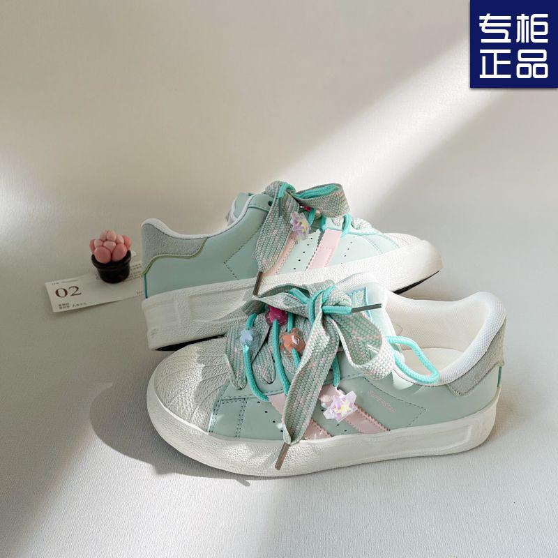 Shell niche design board shoes female students 2025 early spring new sweet versatile platform casual white shoes