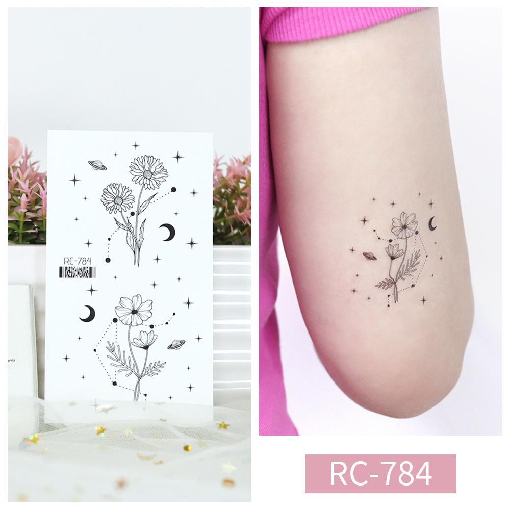 Butterfly Tattoo Stickers: Small, Fresh, Waterproof, Retro Black & White, Temporary Hand Designs