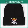 Stylish Cosplay Anime Pirate King Skull Knit Hat Warm Street Dance Beanie Unisex Fall Winter Hip Hop Hat
