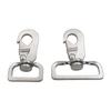 Pack of 2 Practical Stable Rotating Leashes Connector Stainless Steel Texture for Active Pet Outdoor Applications