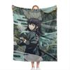Demon Slayer Microfiber Blanket School Bed Blankets for Winter Luxury Cover Throw Sofa Knee Fluffy Soft Anime Summer & Throws