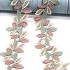 H833 Colorful Leaf Flower Lace Trim Knitting Wedding Embroidered Diy Handmade Patchwork Ribbon Sewing Supplies Crafts