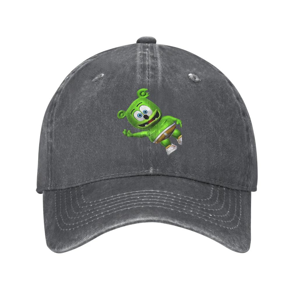 Gummibär (der Gummibär) Denim Stoffkappe Lässige Baseballkappen Verstellbarer Hut Sommer Unisex Baseballkappen