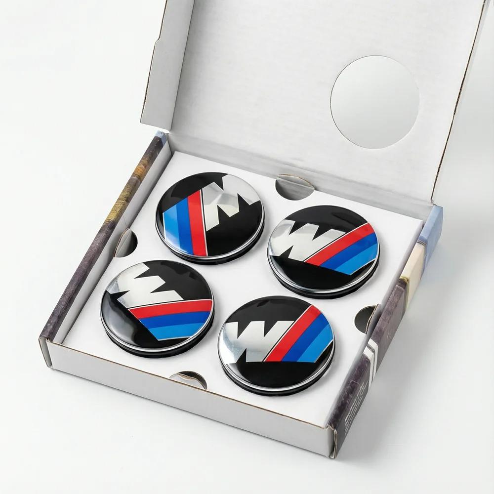 AAA 4pc 56/68mm 50th Anniversary Floating Wheel Center Caps For BMW G11 G12 G30 G31 G32 G08 G05 F46 F49 F39 F90 Auto Accessories mksh39